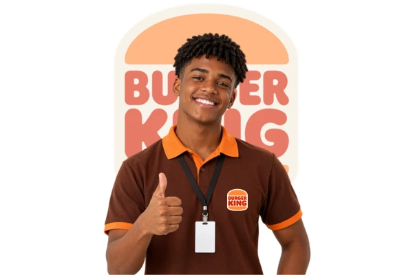 Jovem aprendiz no Burger King